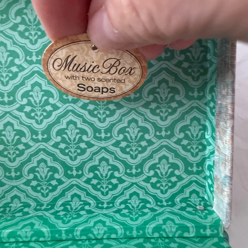 Punch Studio Peacock music box with scented soap